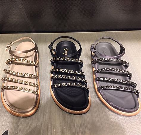 chanel chain sandals replica|buy chanel sandals online.